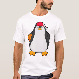 Pinguïn als Basketballspeler met Basketball T-shirt