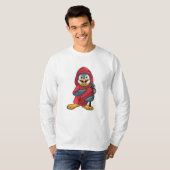 Pinguïn als brandblusapparaat met brandblusapparaa t-shirt (Voorkant volledig)
