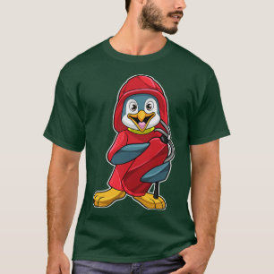 Pinguïn als brandblusapparaat met brandblusapparaa t-shirt