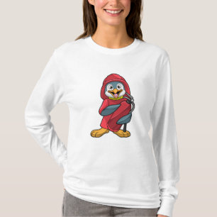 Pinguïn als brandblusapparaat met brandblusapparaa t-shirt