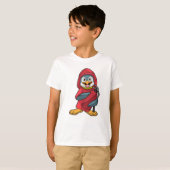Pinguïn als brandblusapparaat met brandblusapparaa t-shirt (Voorkant volledig)