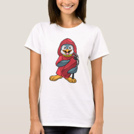 Pinguïn als brandblusapparaat met brandblusapparaa t-shirt
