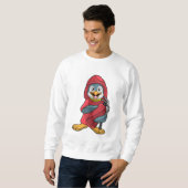 Pinguïn als brandweerman met blusapparaat trui (Voorkant volledig)