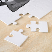 Pinguïn als brandweerman met Helmet Legpuzzel (Zijkant)