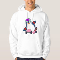 Pinguïn als gealigneerde Skater met gealigneerde S