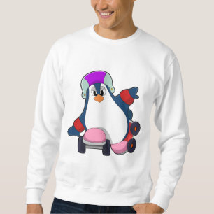 Pinguïn als gealigneerde Skater met gealigneerde S Trui