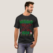 Pinguïn als henger met vis t-shirt (Voorkant volledig)