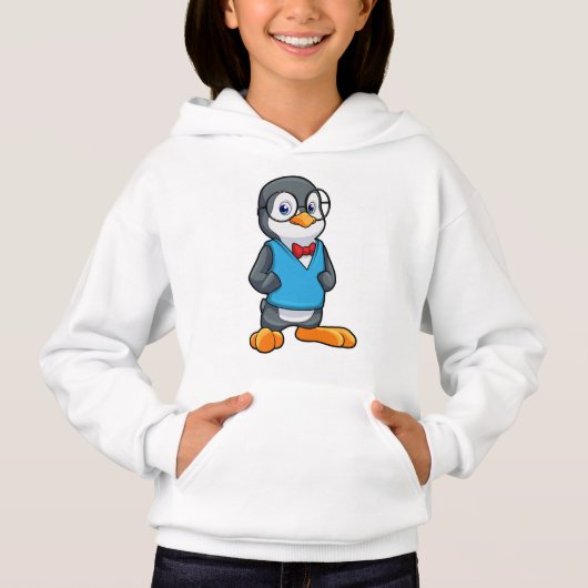Pinguïn als Nerd met bril (Voorkant)