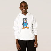 Pinguïn als Nerd met bril (Voorkant volledig)