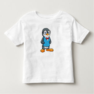 Pinguïn als Nerd met bril Kinder Shirts