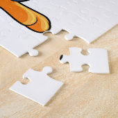 Pinguïn als Nerd met bril Legpuzzel (Zijkant)