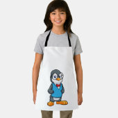 Pinguïn als Nerd met bril Schort (Insitu)