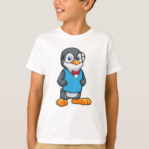Pinguïn als Nerd met bril T-shirt