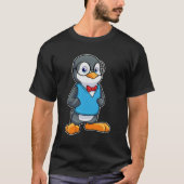 Pinguïn als Nerd met bril T-shirt (Voorkant)