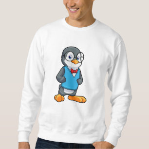 Pinguïn als Nerd met bril Trui