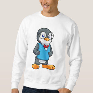 Pinguïn als Nerd met bril Trui