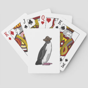 Pinguïn als piraat met Pet Pokerkaarten