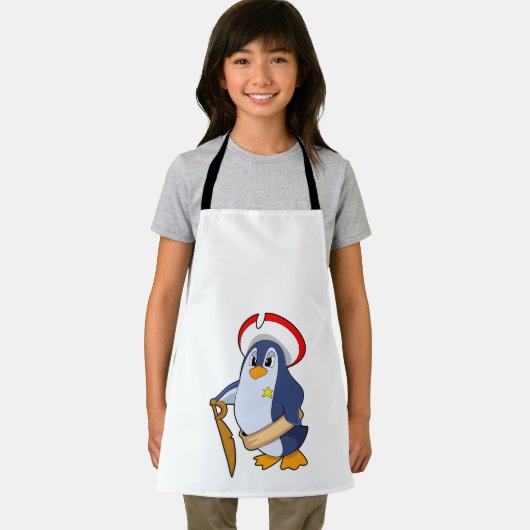 Pinguïn als piraat met Pet Schort (Insitu)