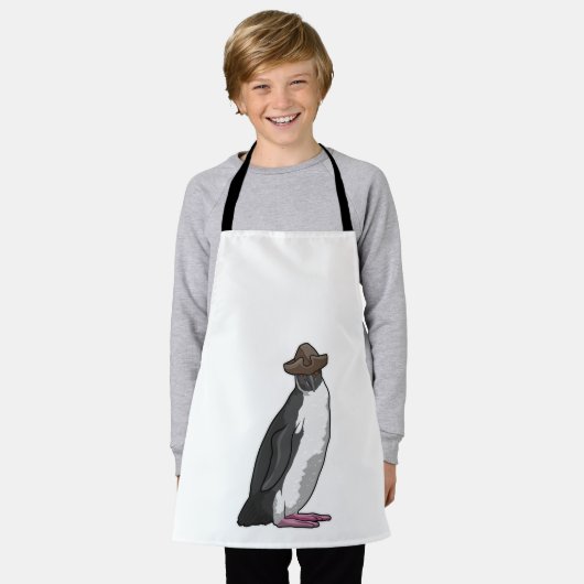 Pinguïn als piraat met Pet Schort (Gedragen)