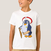 Pinguïn als piraat met Pet T-shirt (Voorkant)