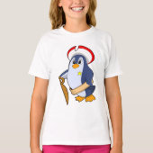 Pinguïn als piraat met Pet T-shirt (Voorkant)