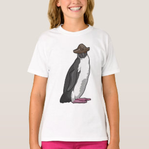Pinguïn als piraat met Pet T-shirt
