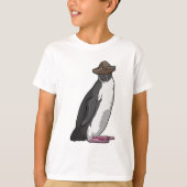 Pinguïn als piraat met Pet T-shirt (Voorkant)