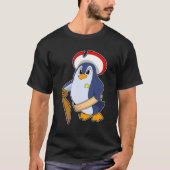 Pinguïn als piraat met Pet T-shirt (Voorkant)