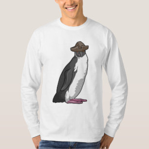 Pinguïn als piraat met Pet T-shirt
