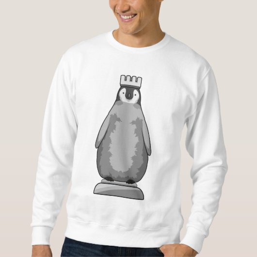 Pinguïn als schaakstuk Koning Trui (Voorkant)