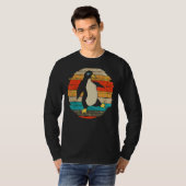Pinguïn Antarctica Zoo Vogeldier Retro Pinguïn T-shirt (Voorkant volledig)