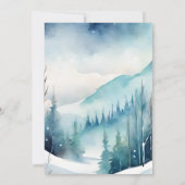 Pinguïn arctische winterverjaardag bewerkbare sjab kaart (Achterkant)