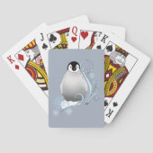 Pinguïn Art Nouveau Sneeuwvlokken Pokerkaarten (Achterkant)