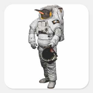 Pinguïn Astronaut Sticker