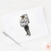 Pinguïn Astronaut Sticker (Envelop)