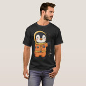 Pinguïn Astronaut Visavontuur T-shirt (Voorkant volledig)