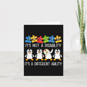 Pinguïn Autism is geen handicap maar een verschil Kaart