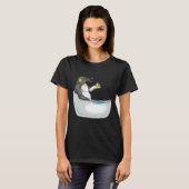 Pinguïn Baad Badkuip Eend T-shirt (Voorkant volledig)