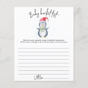 Pinguïn - Baby bucket list