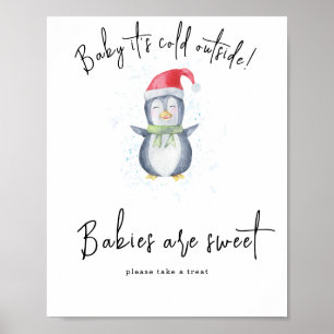 Pinguïn - Baby's zijn zoet Poster