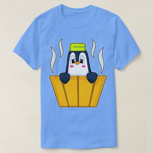 Pinguïn badkuip t-shirt (Design voorkant)