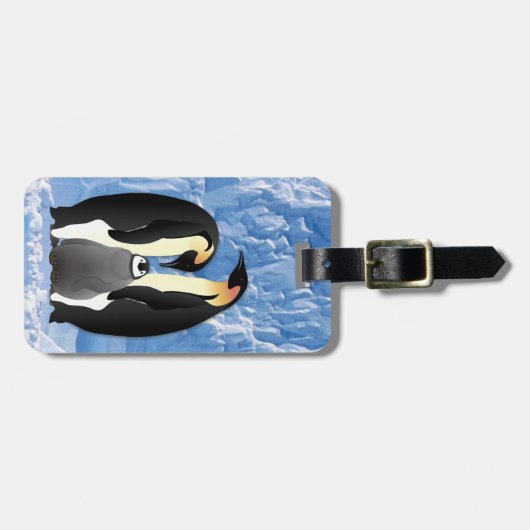 pinguïn bagagelabel (Voorkant horizontaal)