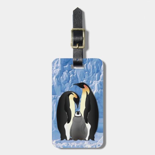 pinguïn bagagelabel (Voorkant verticaal)
