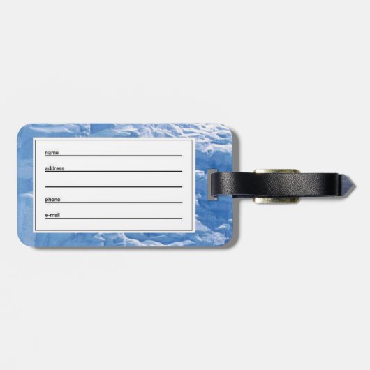 pinguïn bagagelabel (Achterkant horizontaal)