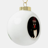 Pinguïn Bal Kerstversiering Keramische Bal Ornament (Links)