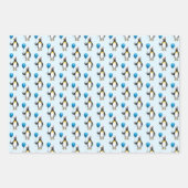 Pinguïn Ballon Feesthoed Inpakpapier Vel (Voorkant)