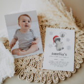 Pinguïn Ballon Foto 1e Verjaardag Kaart