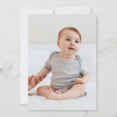 Pinguïn Ballon Foto 1e Verjaardag Kaart (Achterkant)