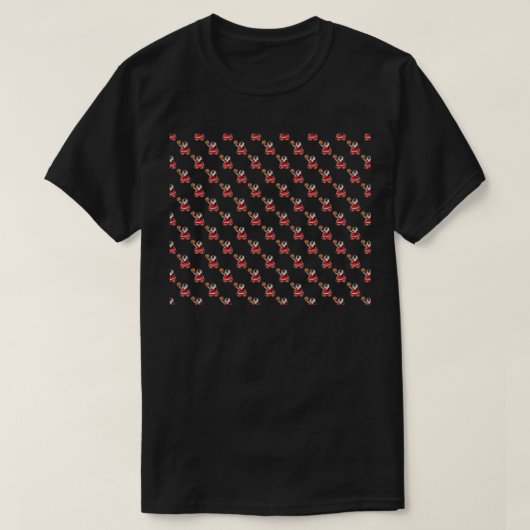 Pinguïn Basketbal Patroon T-shirt (Design voorkant)