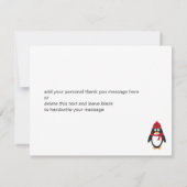 Pinguïn Bedankbriefkaart Bedankkaart (Achterkant)